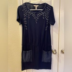 Beaded T-Shirt Dress